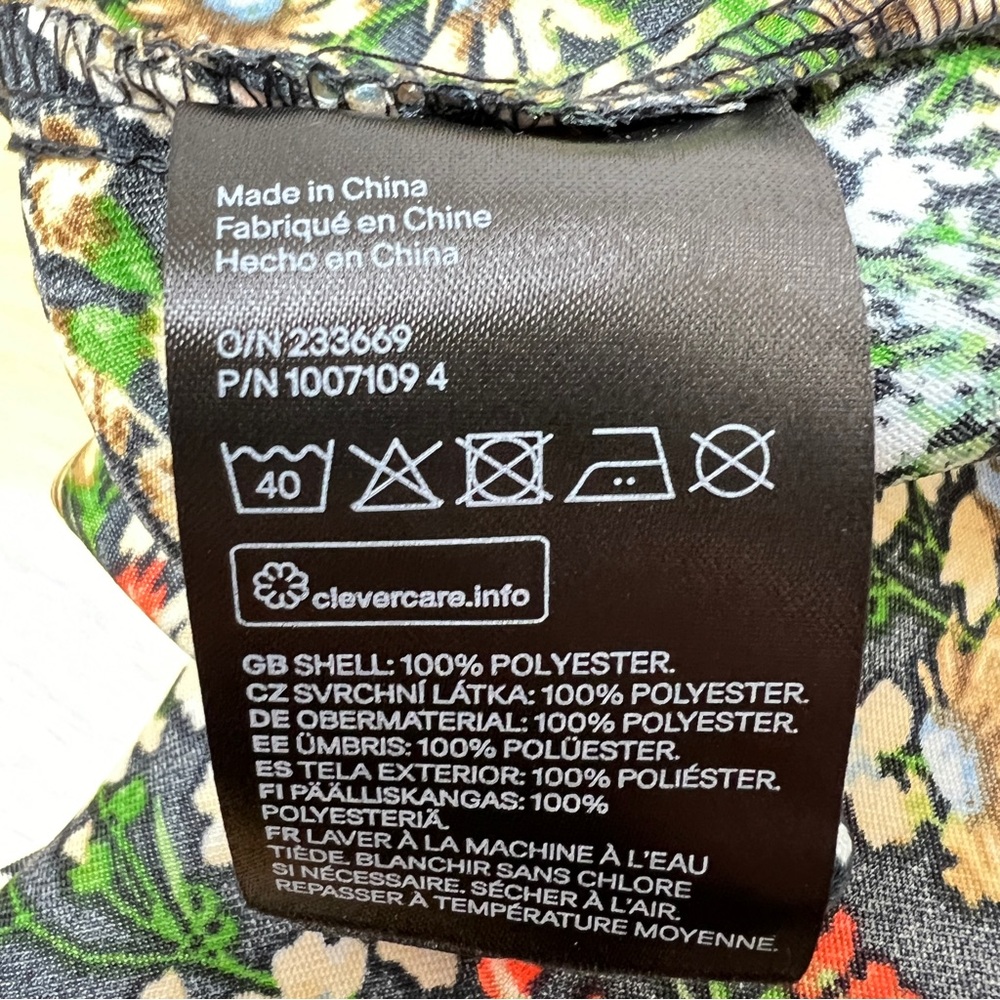 H&M Crop Top Floral Womens XS Satin Y2K 90s Inspired Fairy Whimsy Cottagecore - Picture 9 of 10